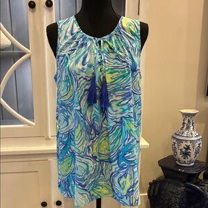 Lilly Pulitzer Silk Tank in Oh Shucks print